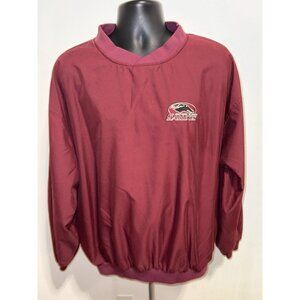 SIU southern Illinois University Saluki warm up jacket men Large pull over